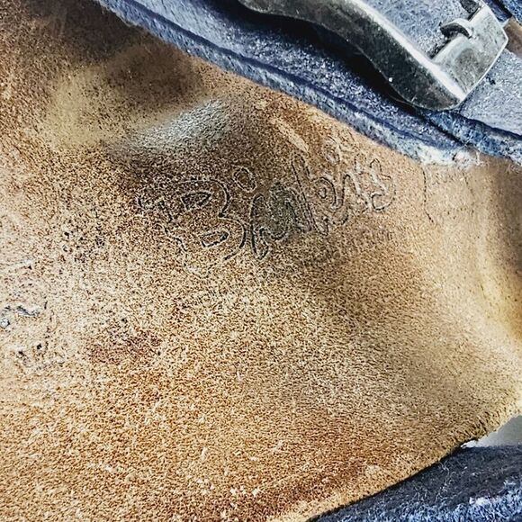 Birki's Birkenstock Blue Nepal Criss Cross Sandals 7 - Picture 8 of 10